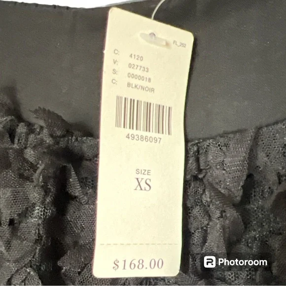 NWT Anthropologie ERI + ALI “Rive Dorite” Maxi skirt black size XS - Picture 6 of 8